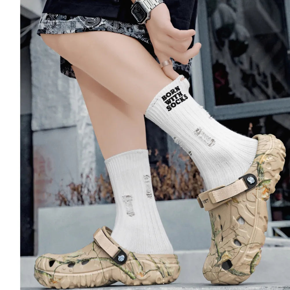 Unisex Printed Platform Comfort Clogs Sport Sandals