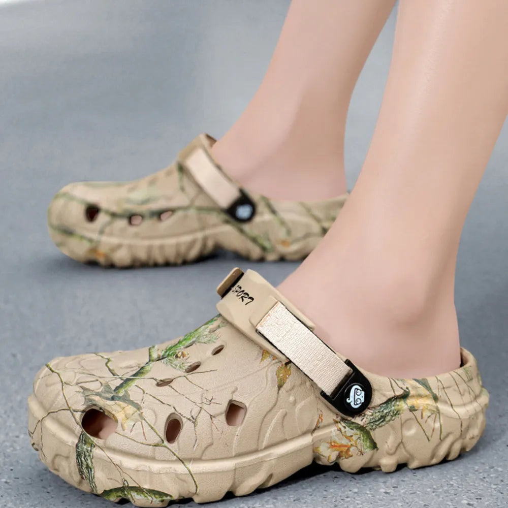 Unisex Printed Platform Comfort Clogs Sport Sandals