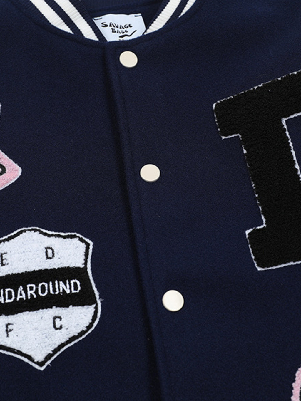 Men's Baseball Bomber Jacket with Patches