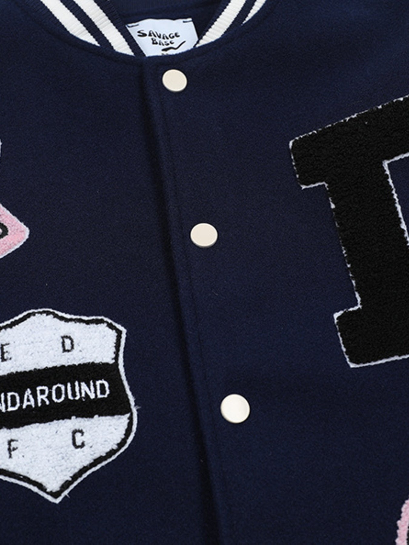 Men's Baseball Bomber Jacket with Patches