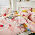 Pink Strawberry Duvet Cover Bedding Sets