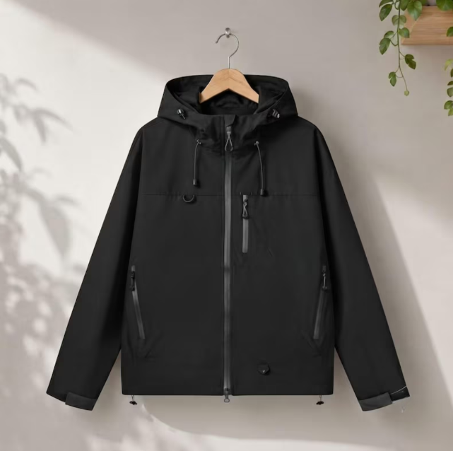 Waterproof Rain Jacket Men Women, Lightweight Hooded Windbreaker