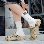Unisex Printed Platform Comfort Clogs Sport Sandals
