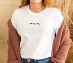 Embroidered Trio of Orcas Comfort Colors t-shirt