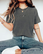 Embroidered Trio of Orcas Comfort Colors t-shirt