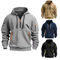 Tactical Hoodie with Front and Sleeve Zipper Pockets