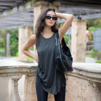 Long Tank Top for Leggings Flowy Plus Size Tank
