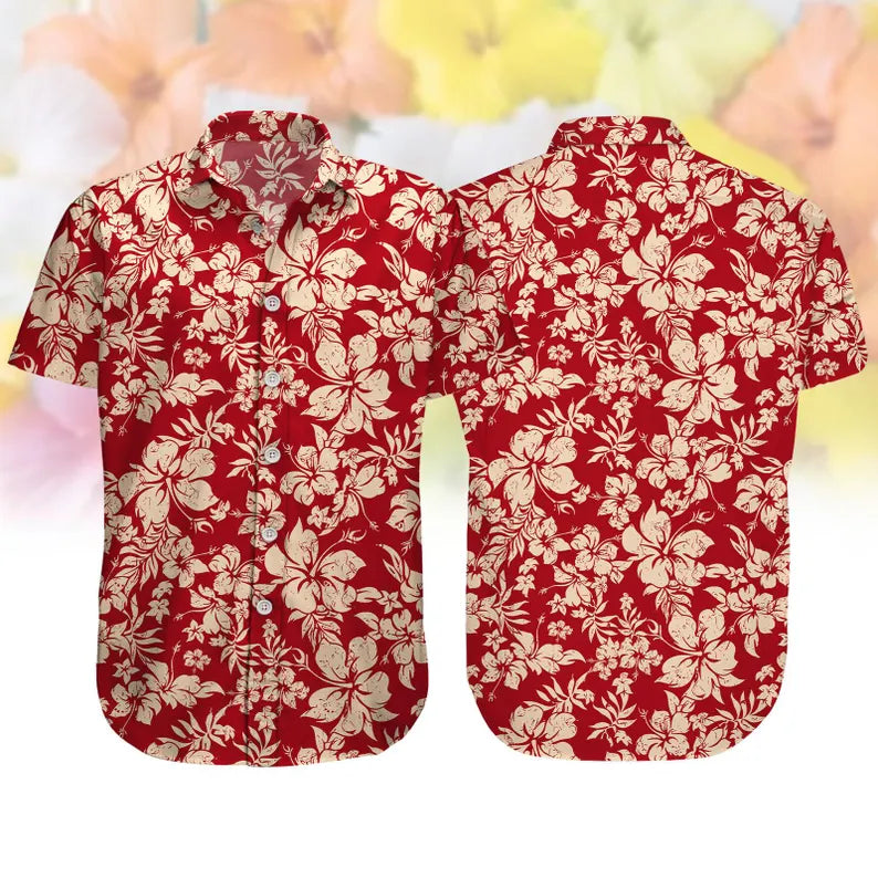 Aloha Summer Hawaiian Shirt For Men And Women, Floral Flower Short Sleeve Shirt