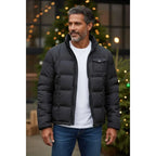 Heavyweight Insulated Winter Puffer Jacket Matte Black