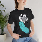 Nicole's Hypnotic Spiral Ghost Tee - Spooky Retro Ghost T-Shirt