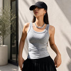 Premium Ribbed Tank Top Women's Sleeveless Basic Summer Top