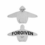 Forgiven and Faithful Hoodie, Shoulder-to-Shoulder Back Lettering Sweatshirt or Hoodie