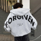 Forgiven and Faithful Hoodie, Shoulder-to-Shoulder Back Lettering Sweatshirt or Hoodie