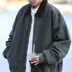 Unisex Oversized Zip Jacket | Relaxed Fit Minimalist Streetwear