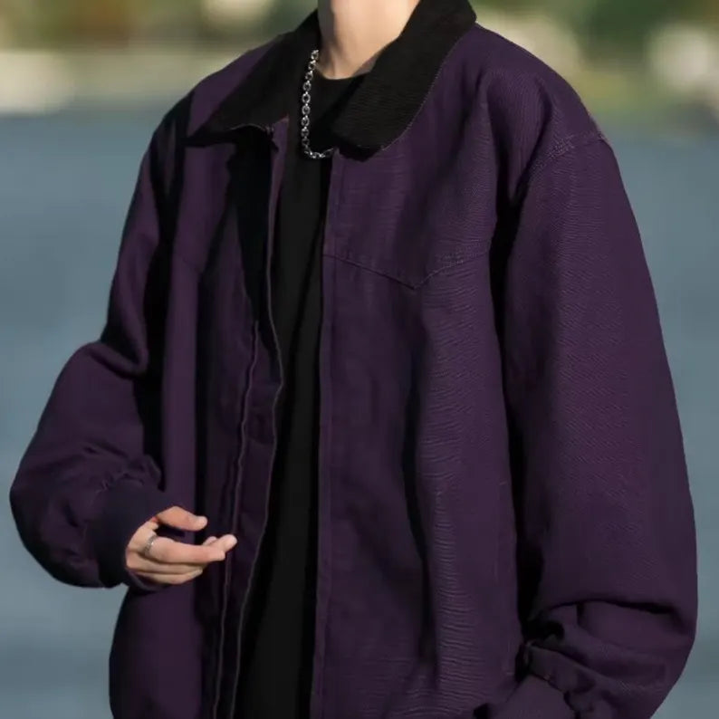 Unisex Oversized Zip Jacket | Relaxed Fit Minimalist Streetwear