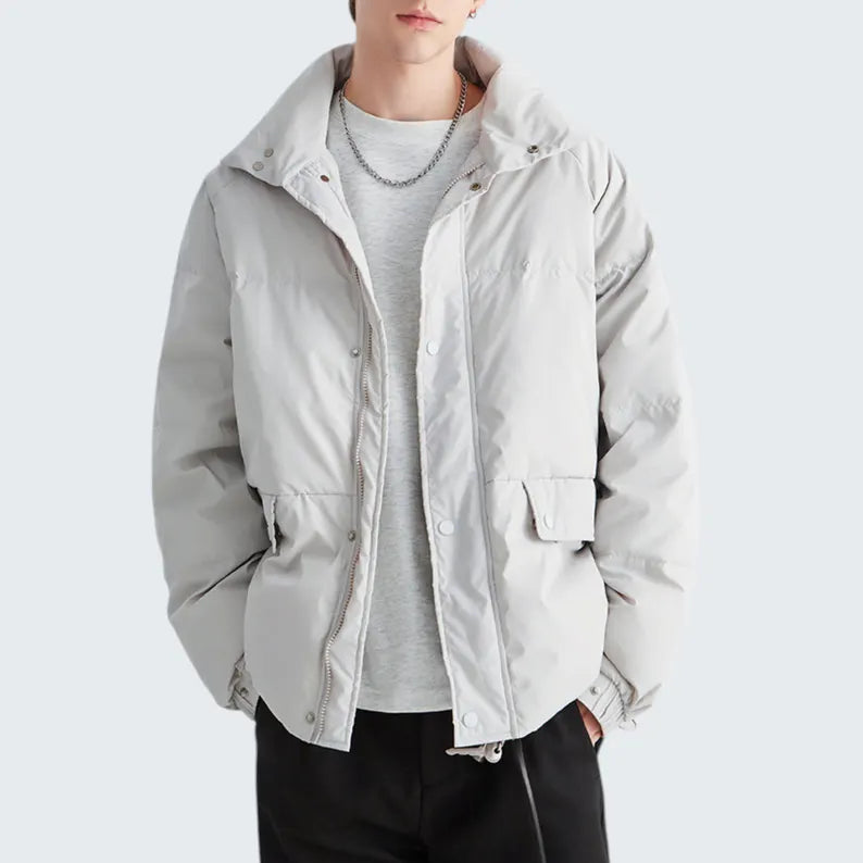 Unisex Oversized Puffer Jacket | Winter Minimalist Streetwear