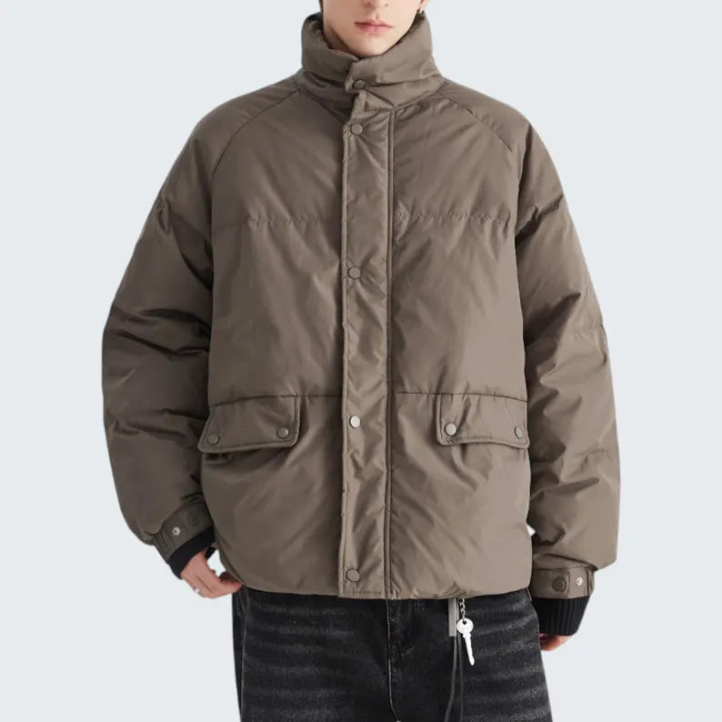 Unisex Oversized Puffer Jacket | Winter Minimalist Streetwear