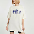 Three Cats Graphic Tee - Retro Unisex Cotton Shirt
