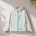 Waterproof Rain Jacket Men Women, Lightweight Hooded Windbreaker