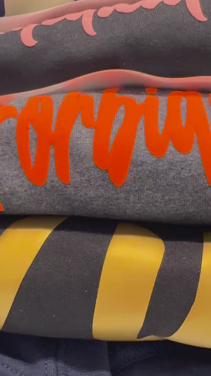 Custom 3D Raised Text Hoodie, Embossed Lettering